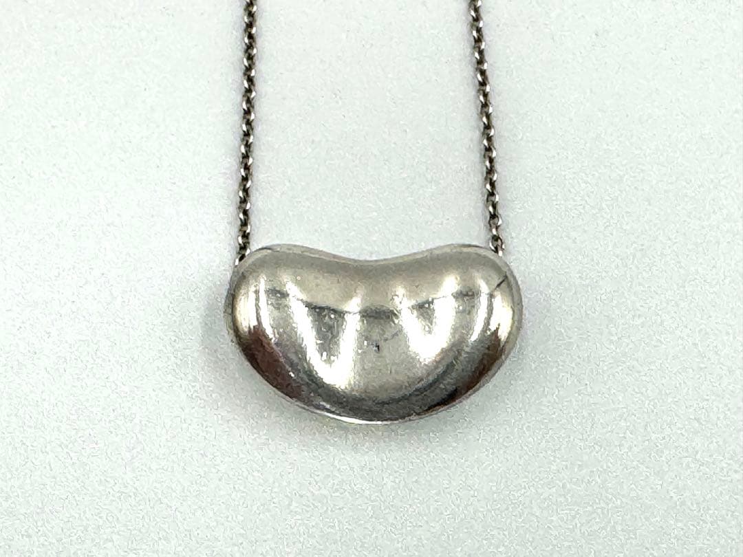 【美品】Tiffany&Co. ビーン ネックレス SV925 シルバー