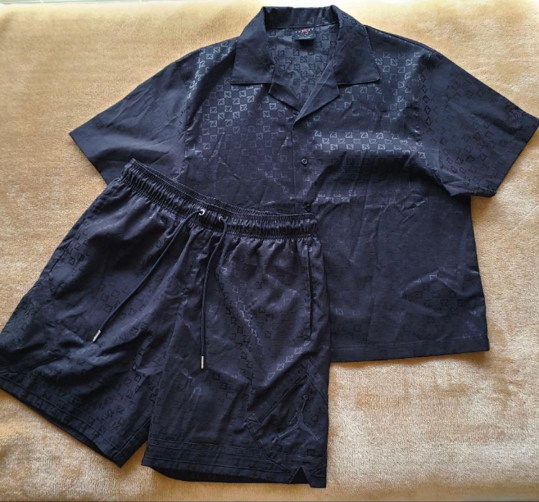 【極美品】NIKE AIR JORDAN 上下セットアップ／総柄／刺繍／稀少