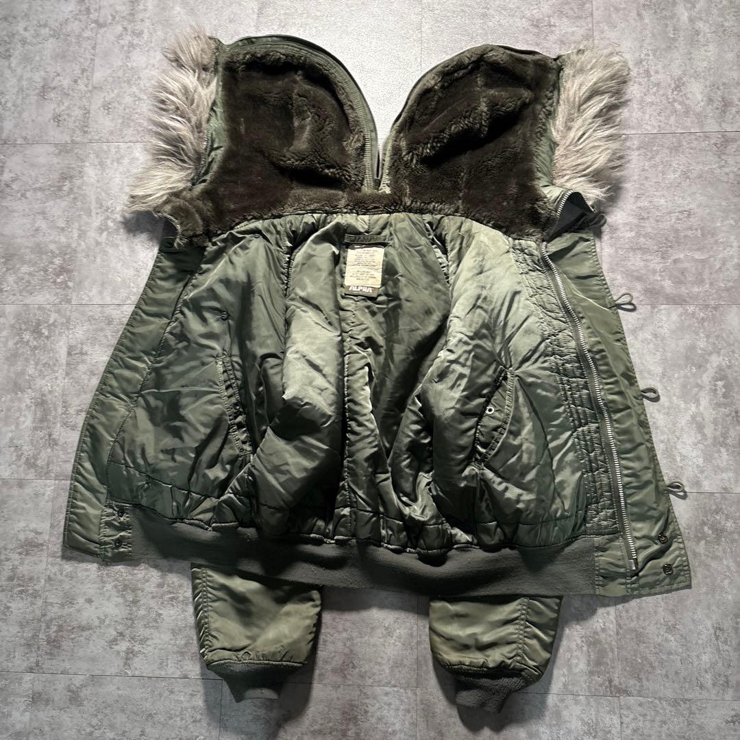 80s〜90s alpha n2b flight jacket USA製　L