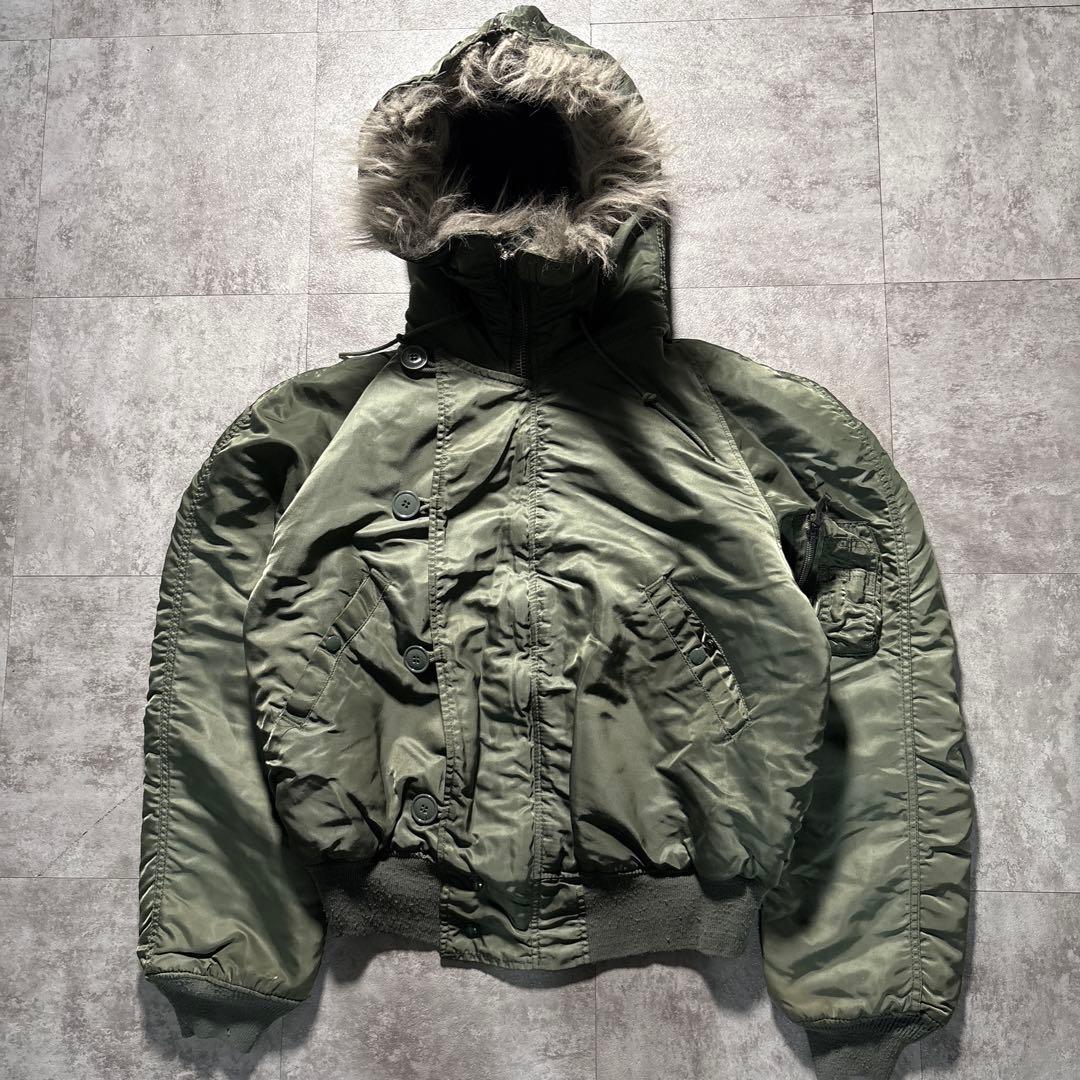 80s〜90s alpha n2b flight jacket USA製　L
