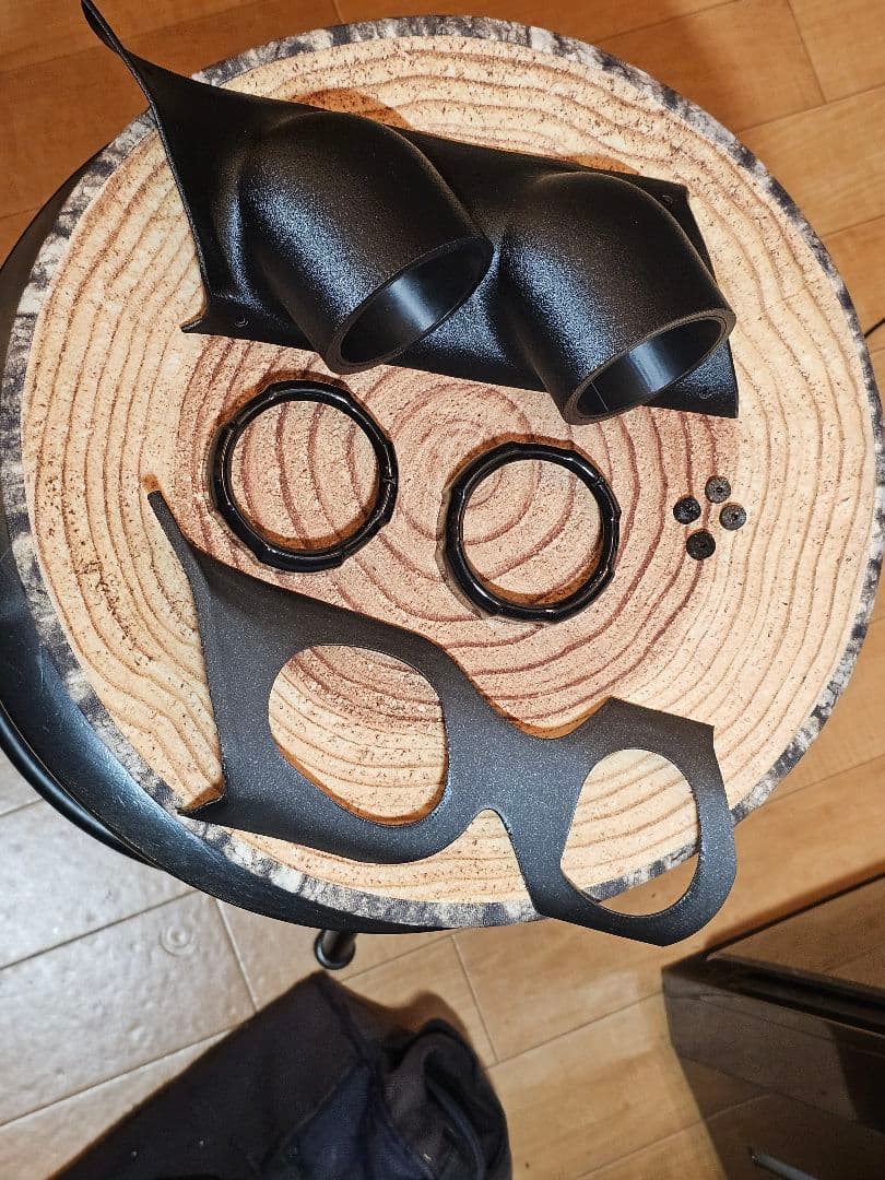 ジムニーJB64/JB74 Aピラー φ60 2連メーターフード（純正風ベゼル）