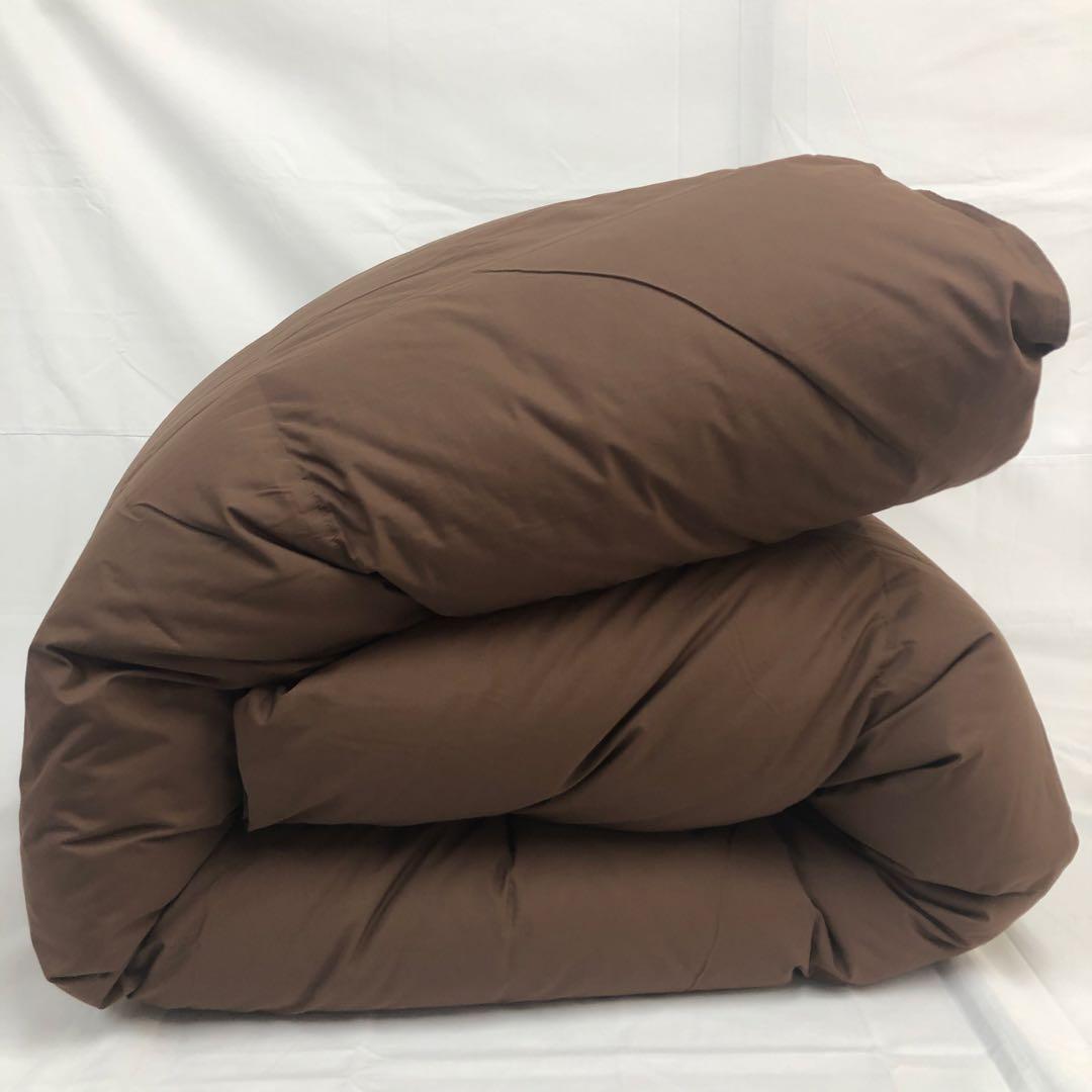 合掛け 羽毛布団 シングル ハンガリー産ホワイトマザーグース プレミアム　BR