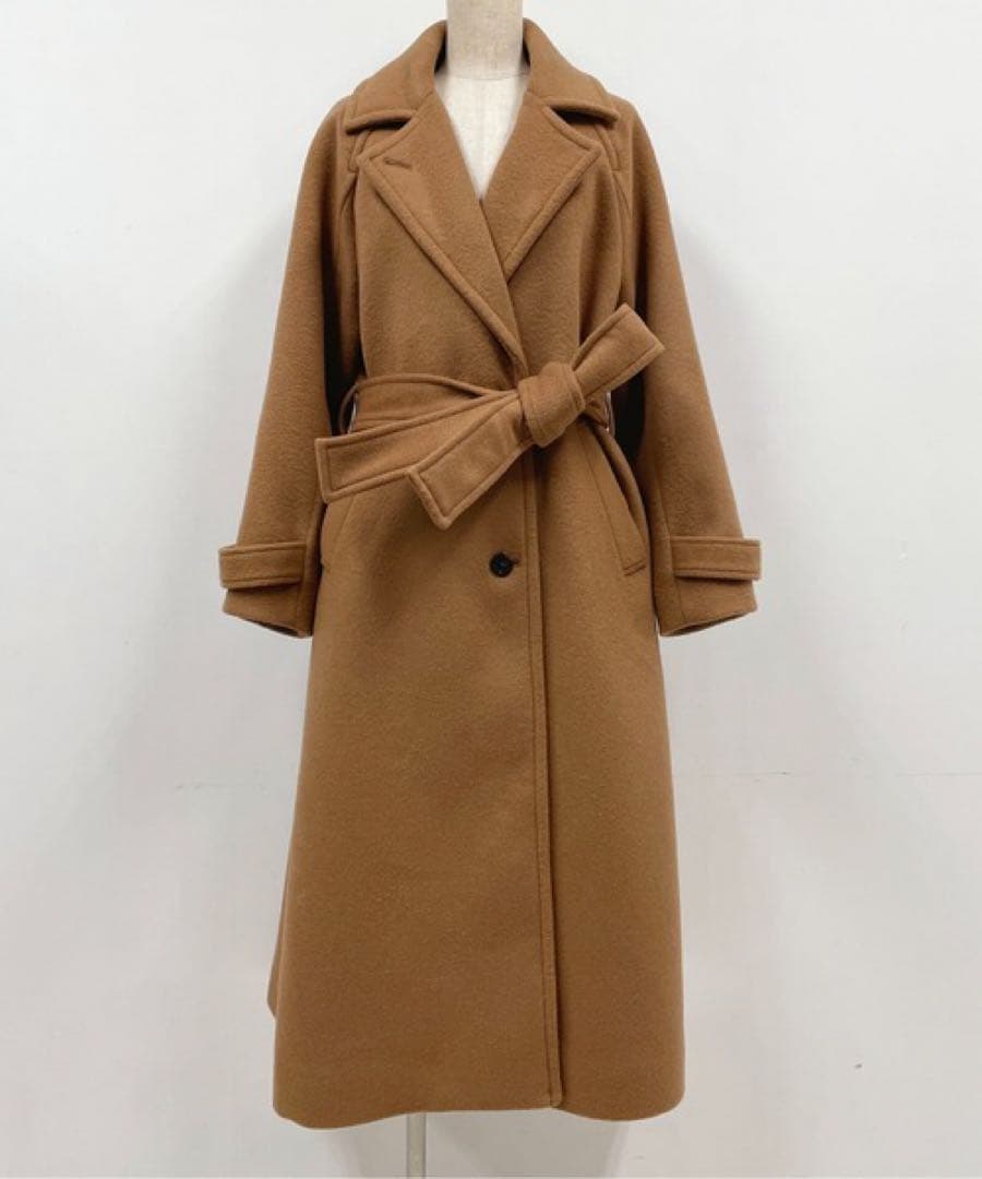 日本製　SUPER100's ビーバー2WAYカラーコート　ロングコート