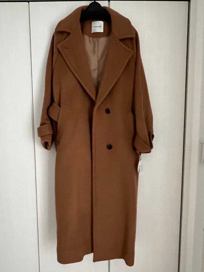 日本製　SUPER100's ビーバー2WAYカラーコート　ロングコート