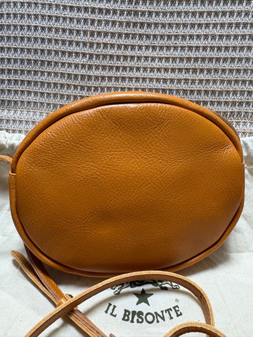 IL BISONTE ショルダーバッグ キャメルブラウン