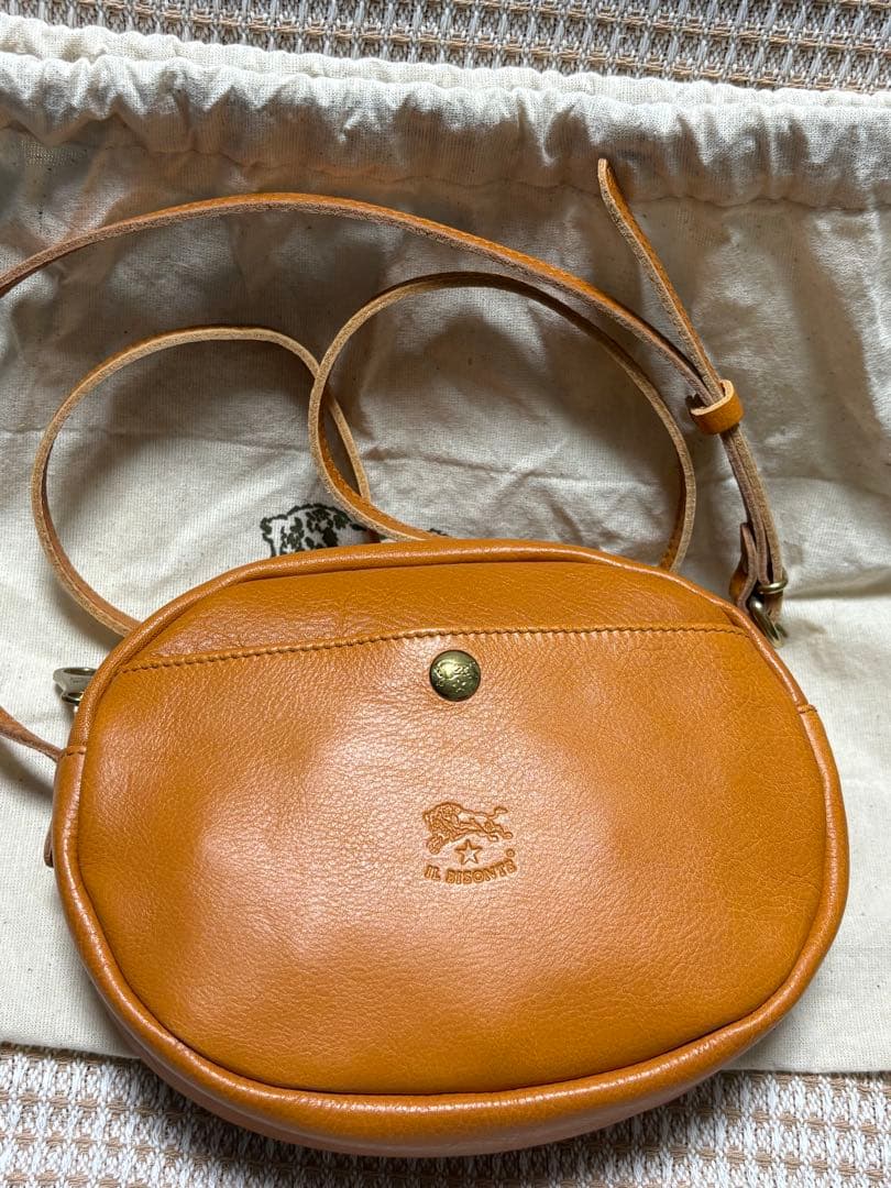 IL BISONTE ショルダーバッグ キャメルブラウン