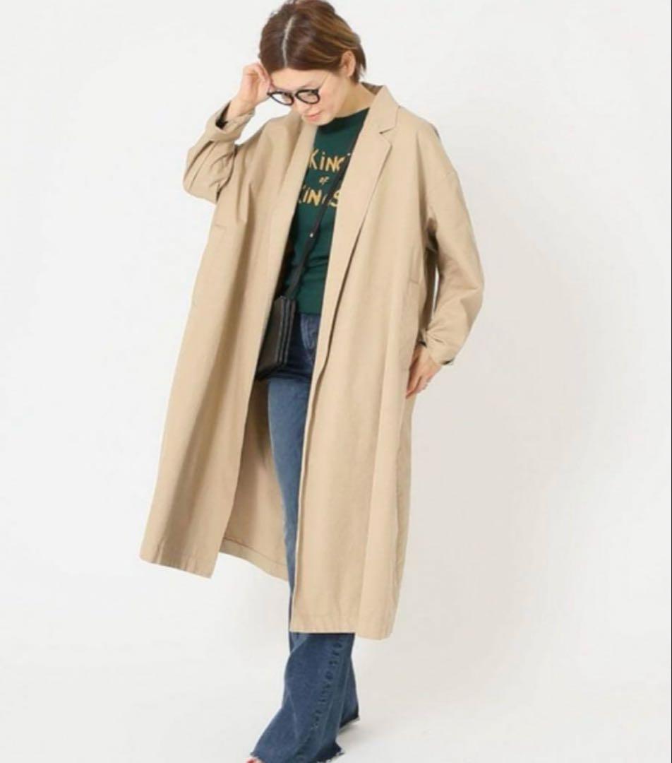 MUSE ドゥーズィエムクラス FINX ギャバオーバーコート フリーサイズ