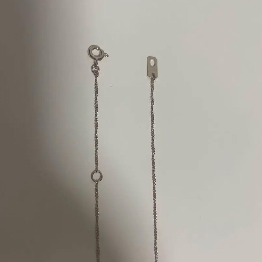 ete リボンモチーフ ネックレス ピンクゴールド