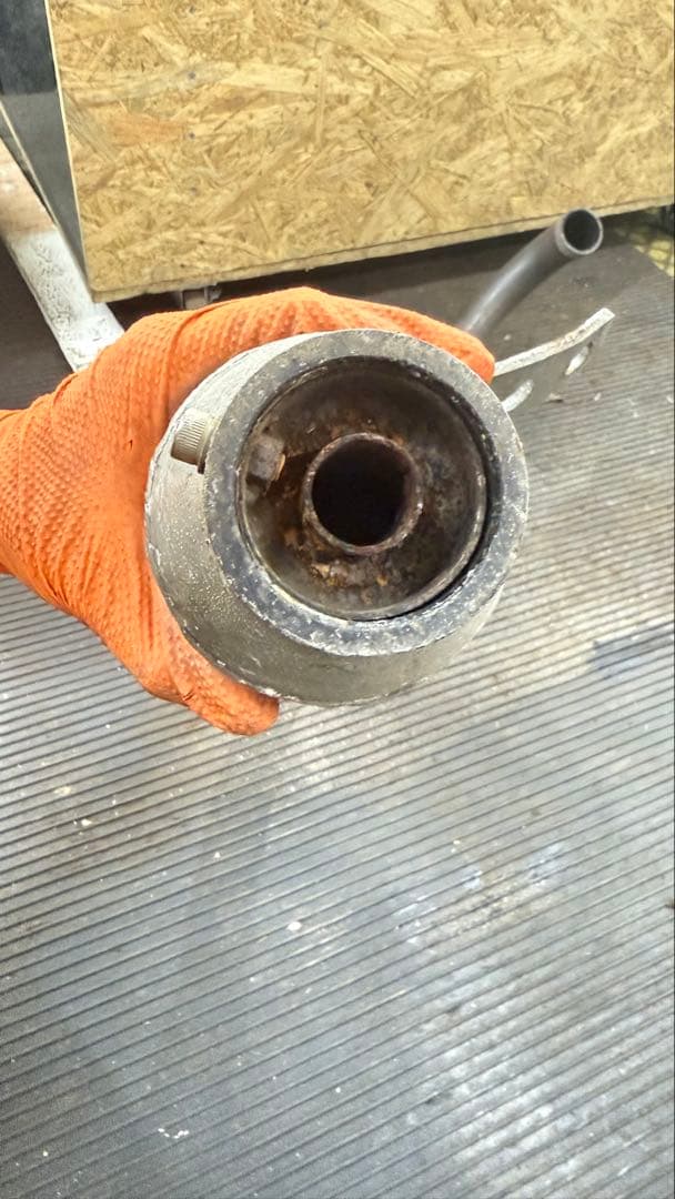 TW200 TW225 社外マフラー　モナカ菅　アルミ