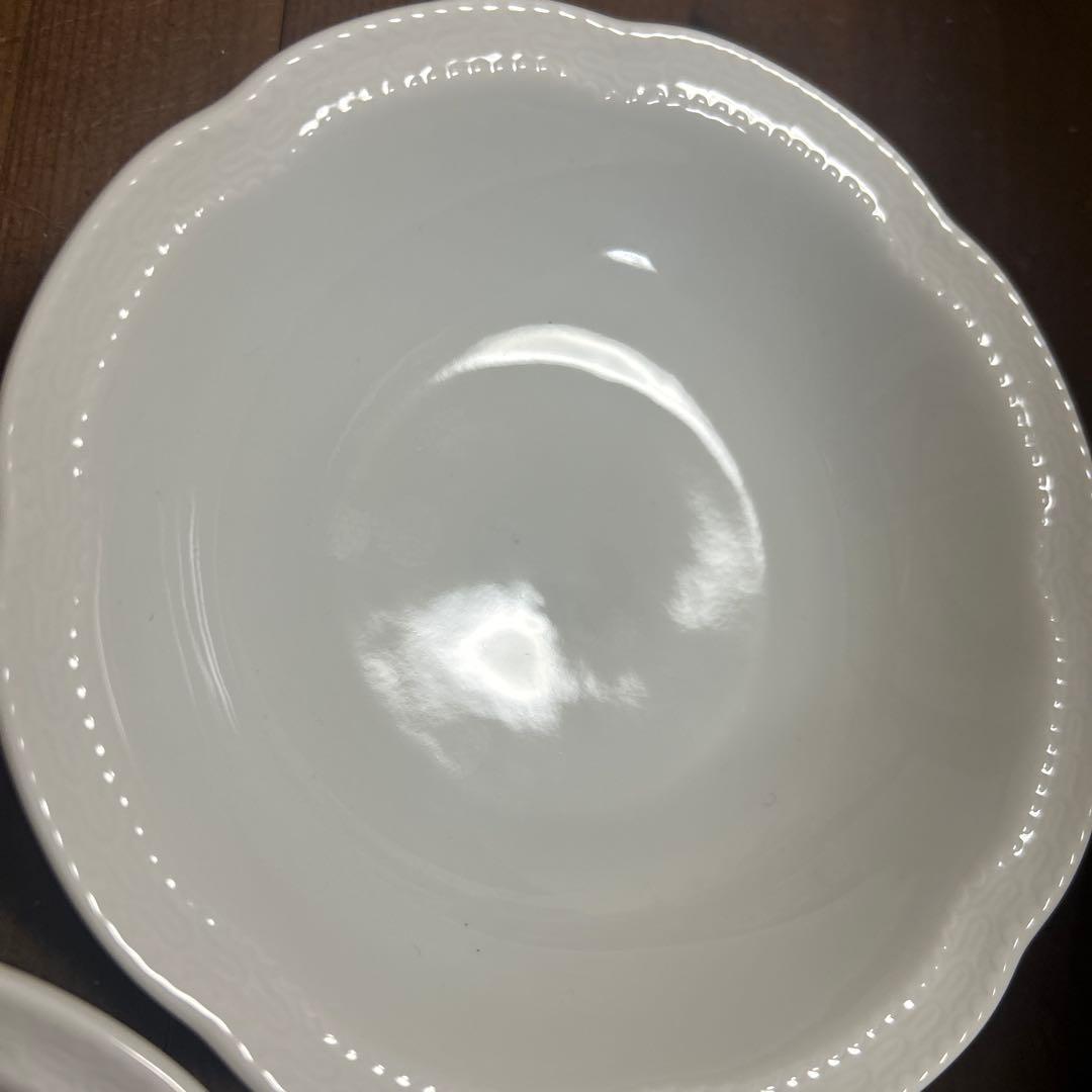 リチャードジノリ　ボンジョルノホワイト　ピクルスオーバル　フルーツボウル　各2個