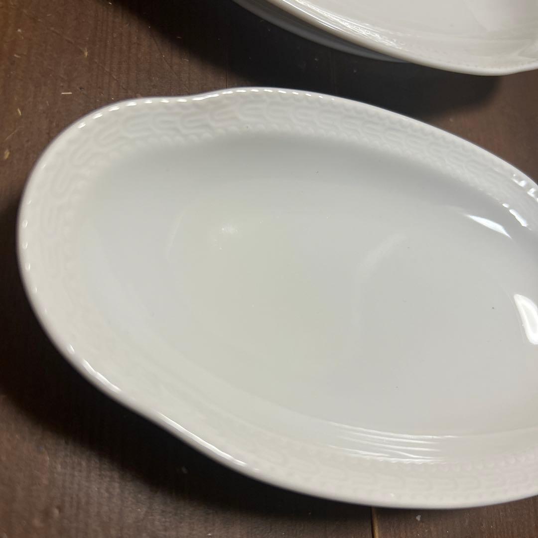 リチャードジノリ　ボンジョルノホワイト　ピクルスオーバル　フルーツボウル　各2個