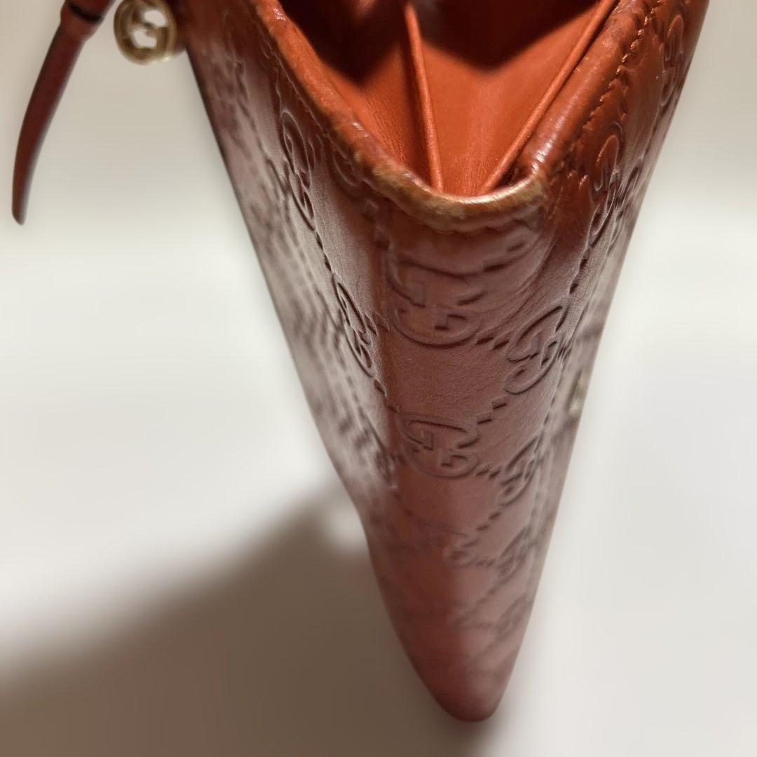 GUCCI グッチ　GGパターン 長財布 オレンジ