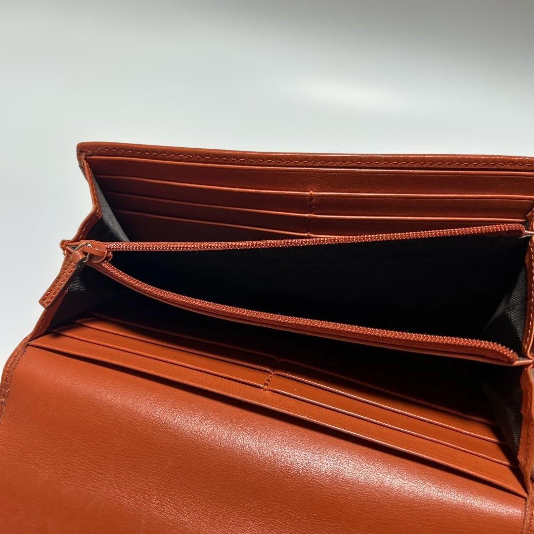 GUCCI グッチ　GGパターン 長財布 オレンジ