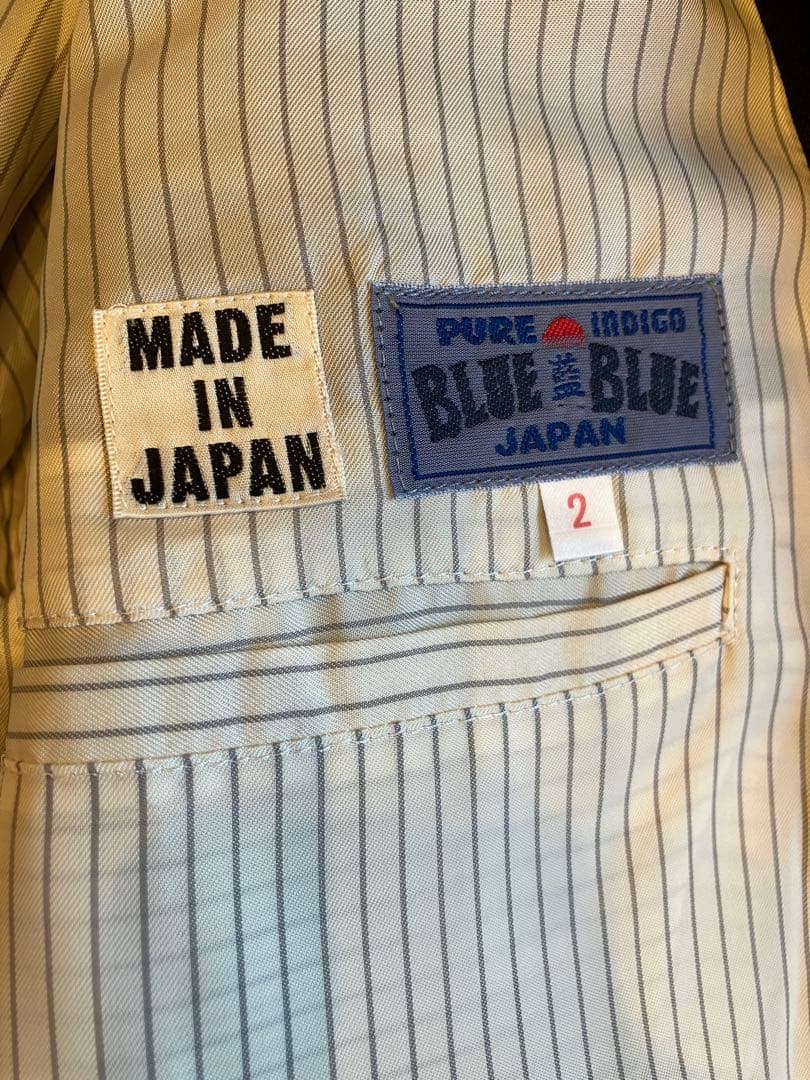 【美品】BLUEBLUE JAPAN セットアップ サイズ2