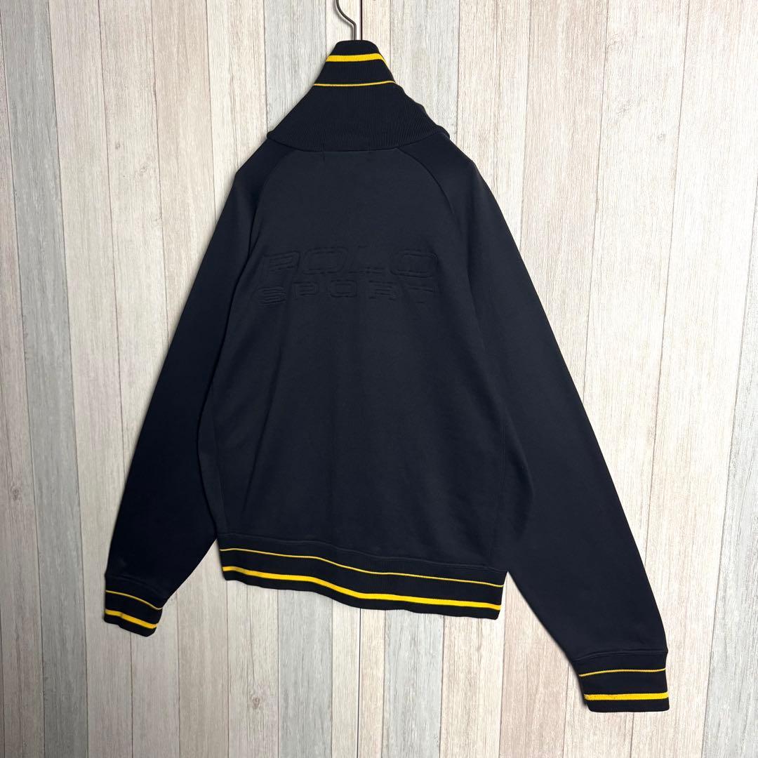 3674【希少・美品】90s ポロスポーツ 両面刺繍ロゴ トラックジャケット