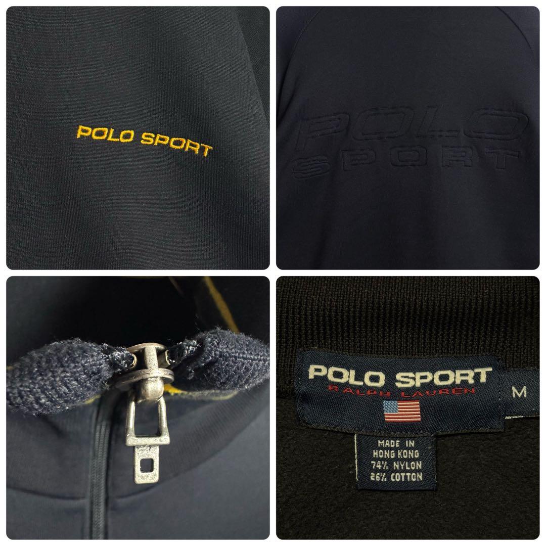 3674【希少・美品】90s ポロスポーツ 両面刺繍ロゴ トラックジャケット