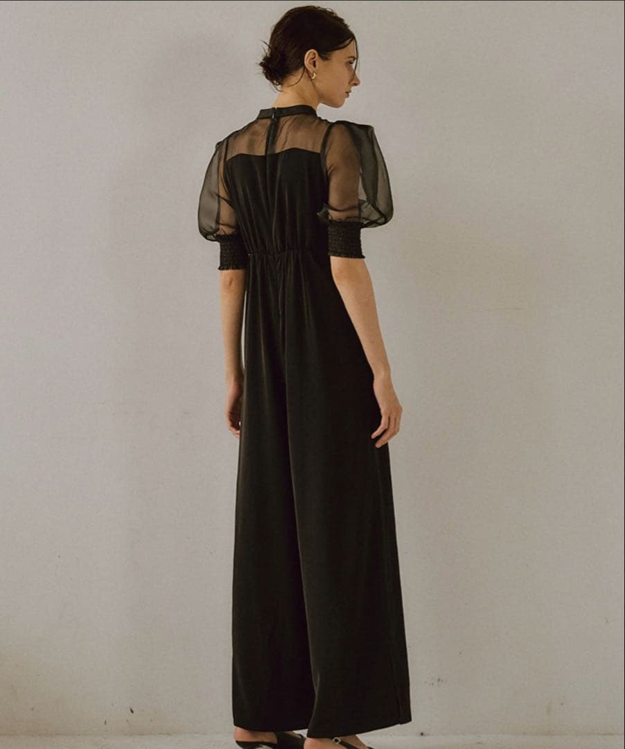 ⭐︎TIME SALE⭐︎LE'RURE パンツドレス　黒　ブラック　M-short