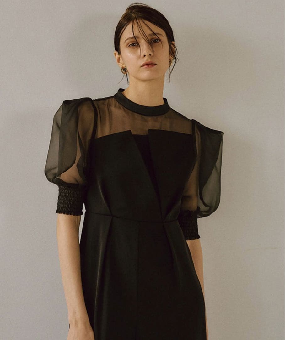 ⭐︎TIME SALE⭐︎LE'RURE パンツドレス　黒　ブラック　M-short