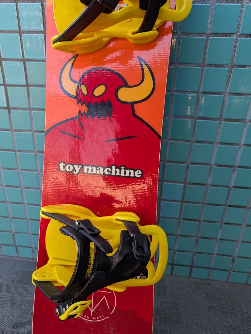 toy machine スノーボード板＆バインセット 100cm キッズ　子供用