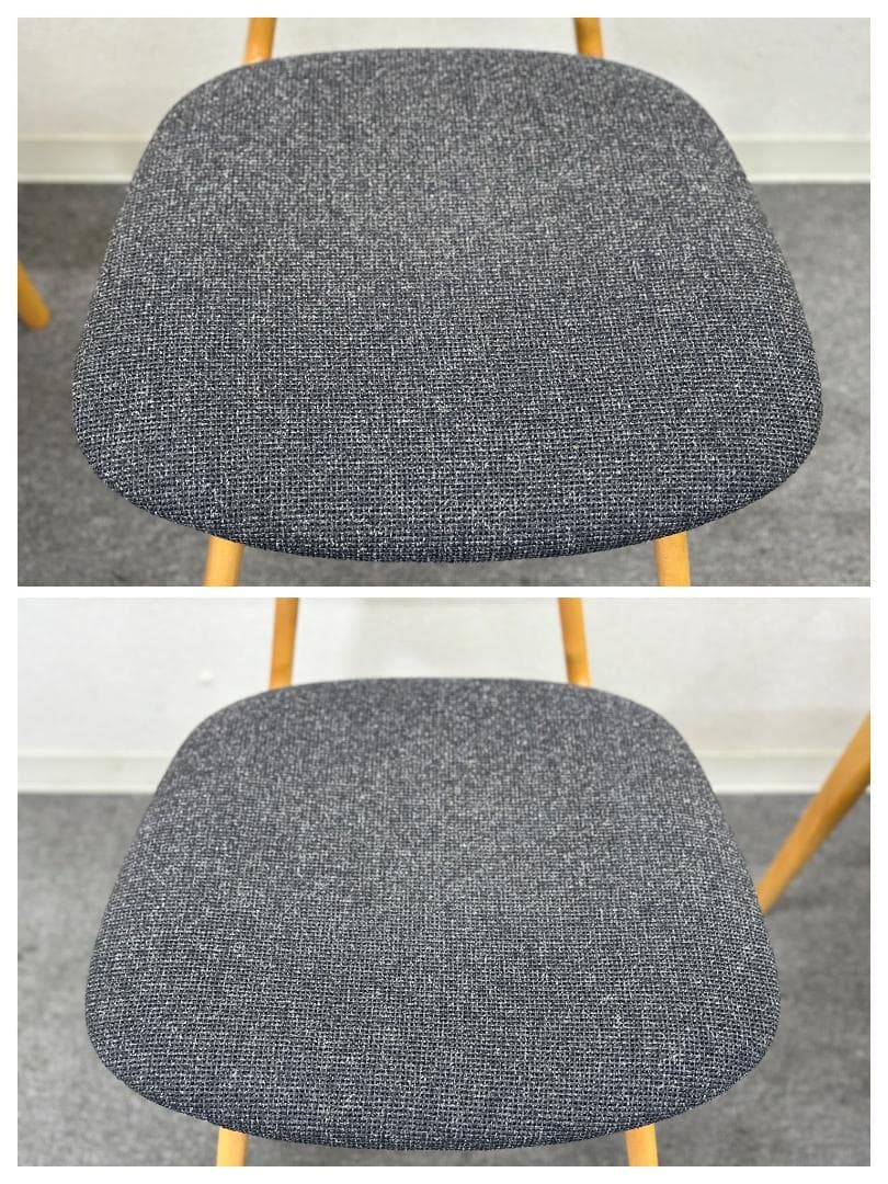 QUON■Plumイス　木製椅子　2脚セット　ナチュラル　ブナ　ダイニングチェア