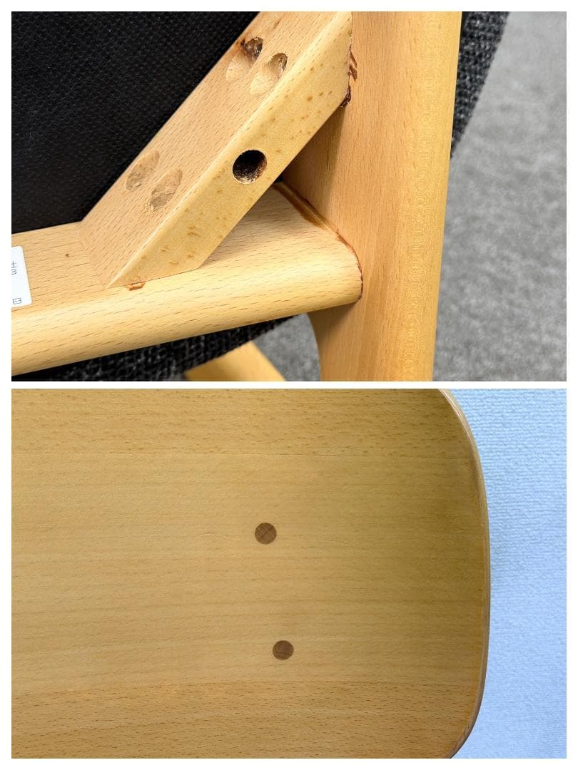 QUON■Plumイス　木製椅子　2脚セット　ナチュラル　ブナ　ダイニングチェア