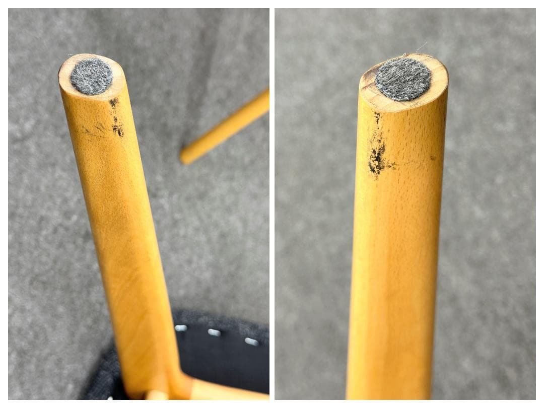 QUON■Plumイス　木製椅子　2脚セット　ナチュラル　ブナ　ダイニングチェア