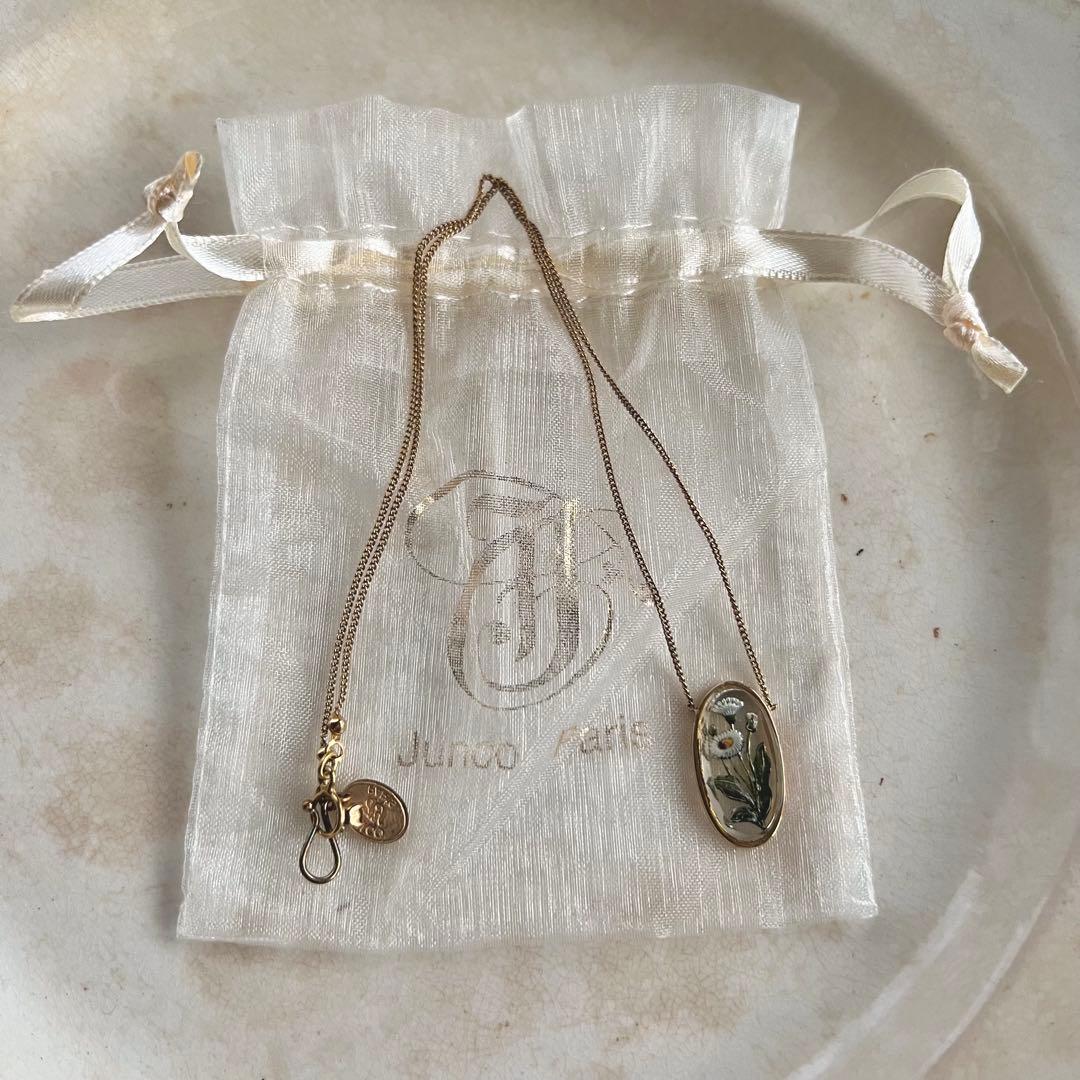 JUNCO PARIS ジュンコパリ　お花を閉じこめたペンダント