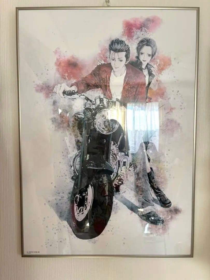 矢沢あい展限定ポスター額縁付き　B2サイズ相当