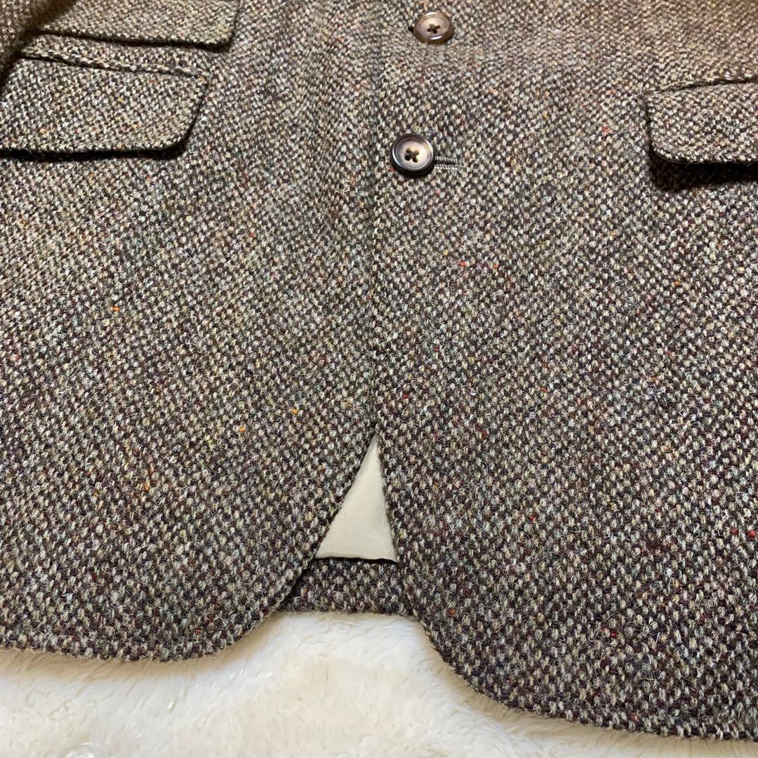 ハリスツイード テーラードジャケット ウール100% HarrisTweed