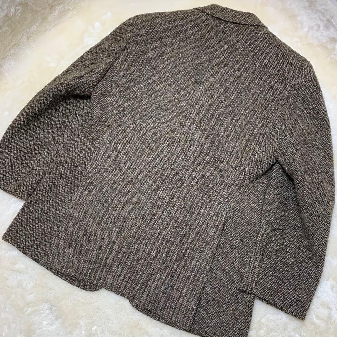 ハリスツイード テーラードジャケット ウール100% HarrisTweed