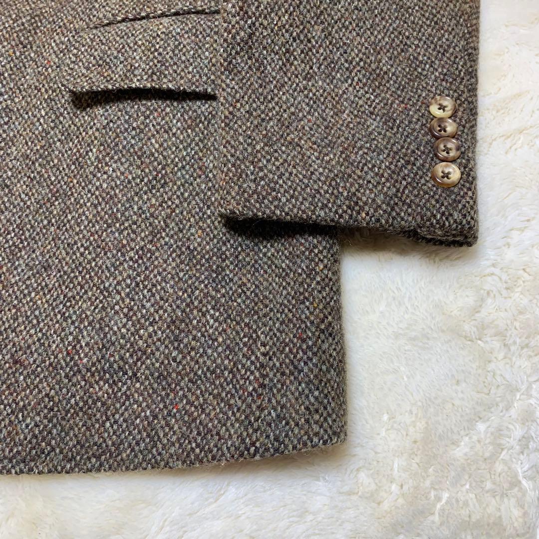 ハリスツイード テーラードジャケット ウール100% HarrisTweed