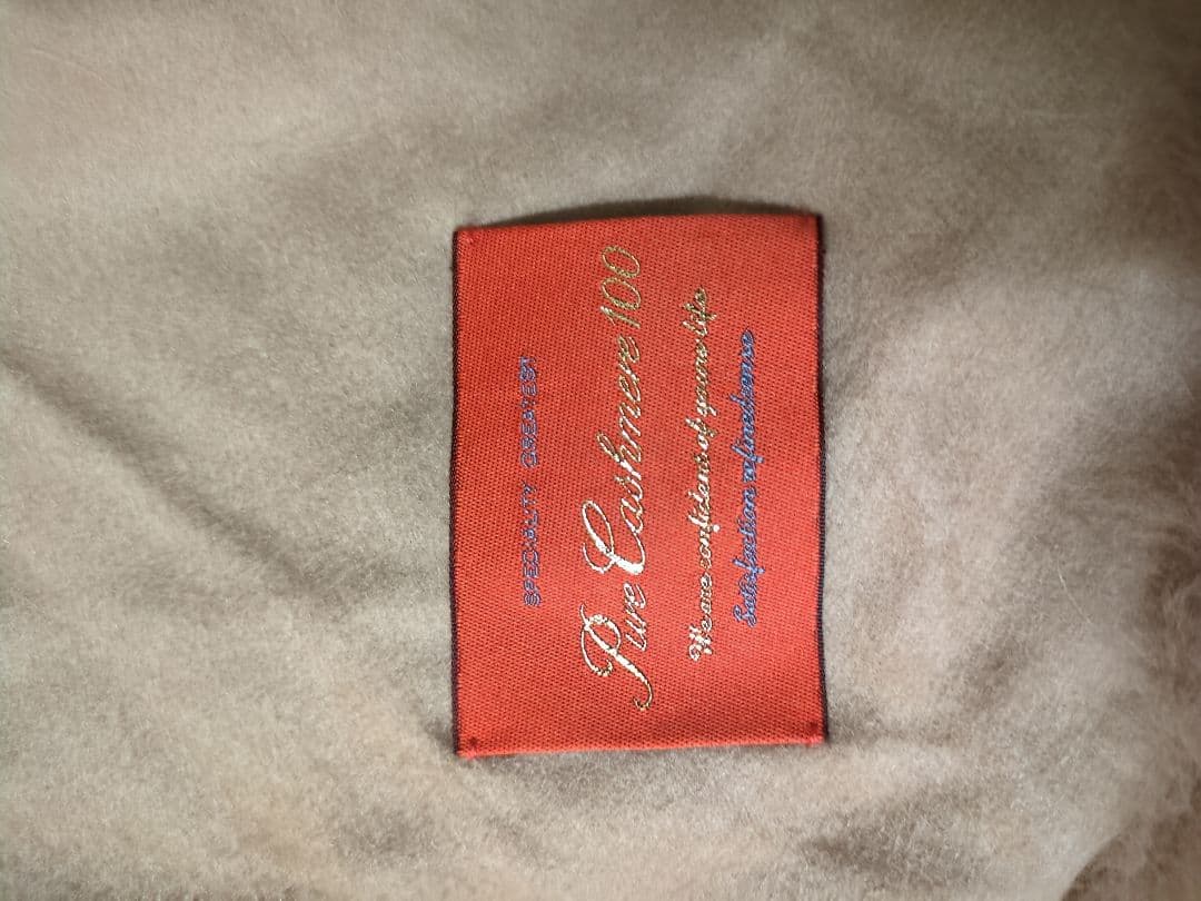 バルマン（F）ポンチョ　カシミア100％　リアルフォックスファー