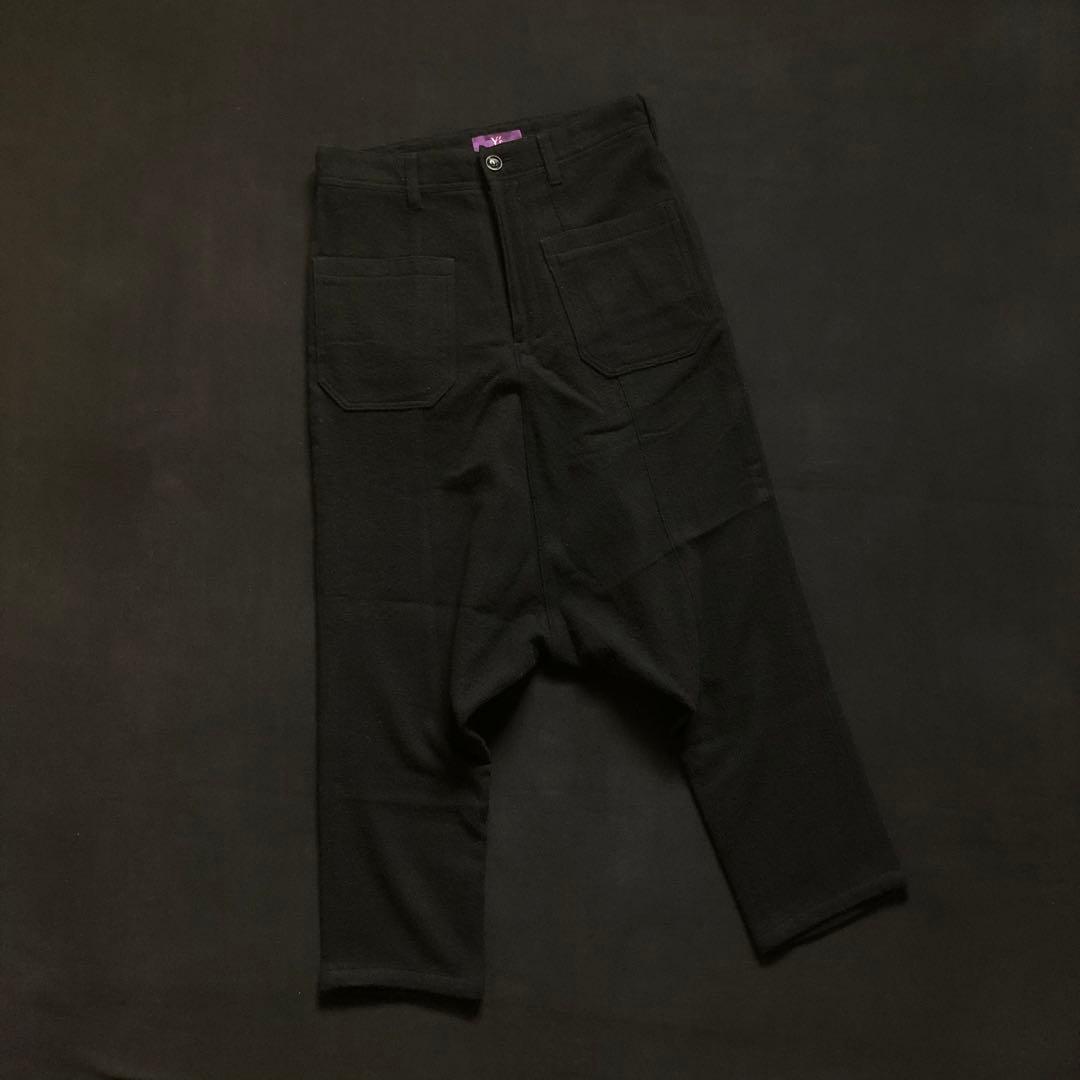 Y's PINK ウール サルエル パンツ ワイズ ピンク ヨウジヤマモト 黒
