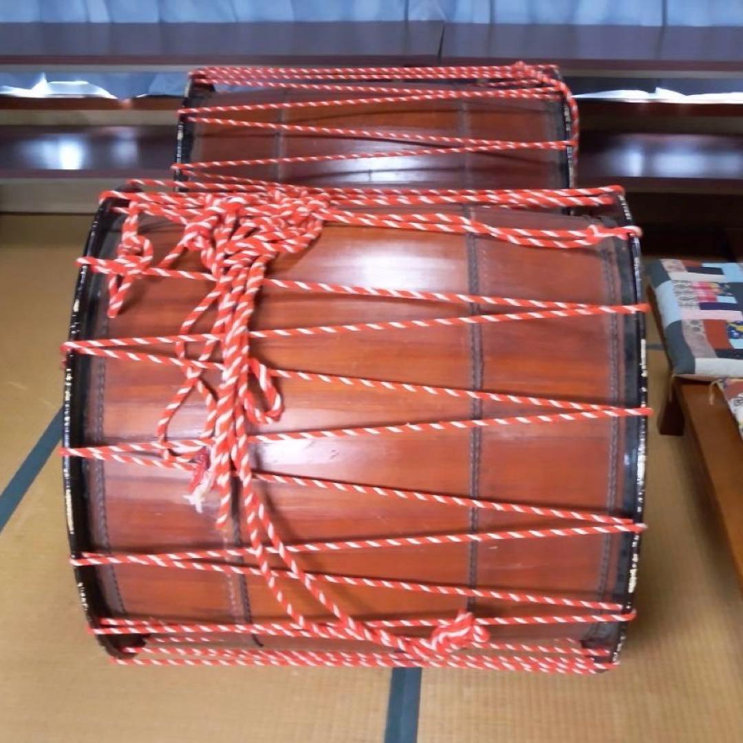 和太鼓 2個 直径 約80cm　盆踊り 夏祭り 祭り