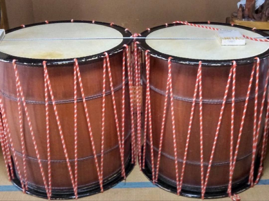 和太鼓 2個 直径 約80cm　盆踊り 夏祭り 祭り