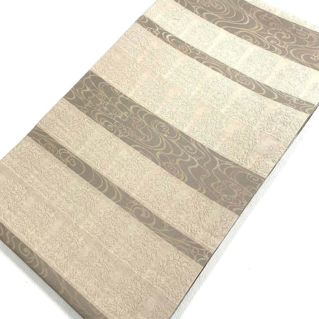 専用帯5116 ●宮階織物謹製 高級 正絹 両面全通 リバーシブル 袋帯 花兎