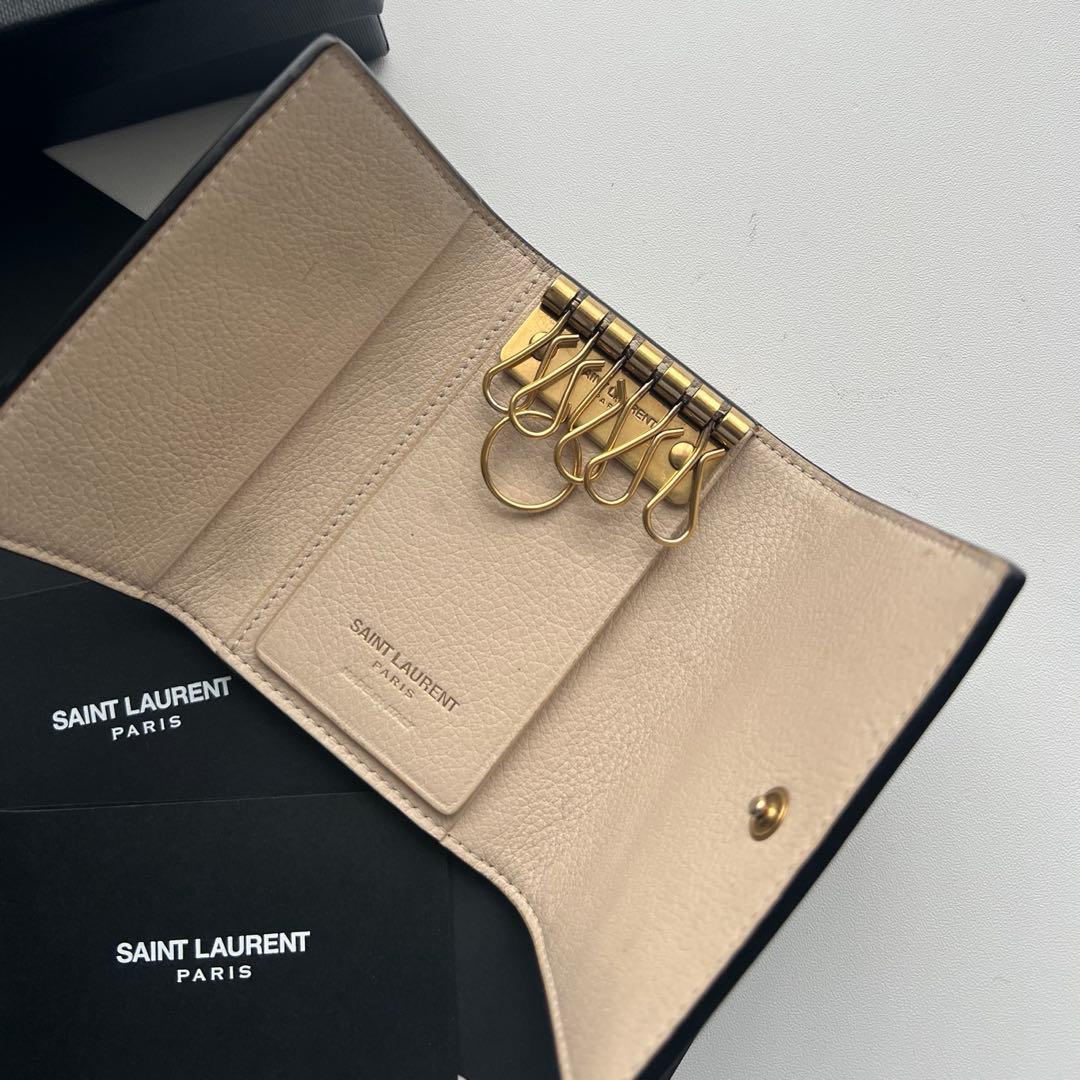 124 極上美品 SAINTLAURENT イヴサンローラン キーケース