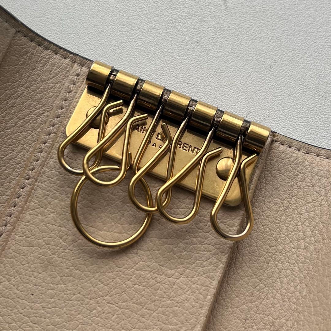124 極上美品 SAINTLAURENT イヴサンローラン キーケース