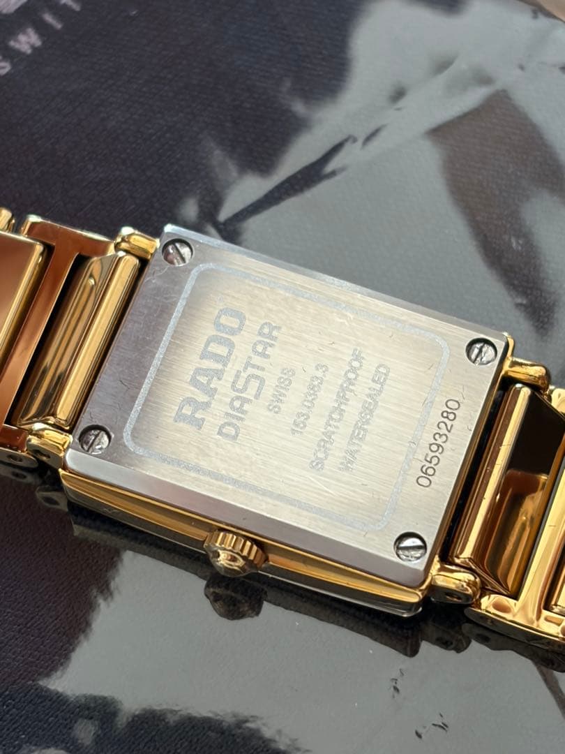 RADO ダイアスター ゴールド スクエア レディース腕時計