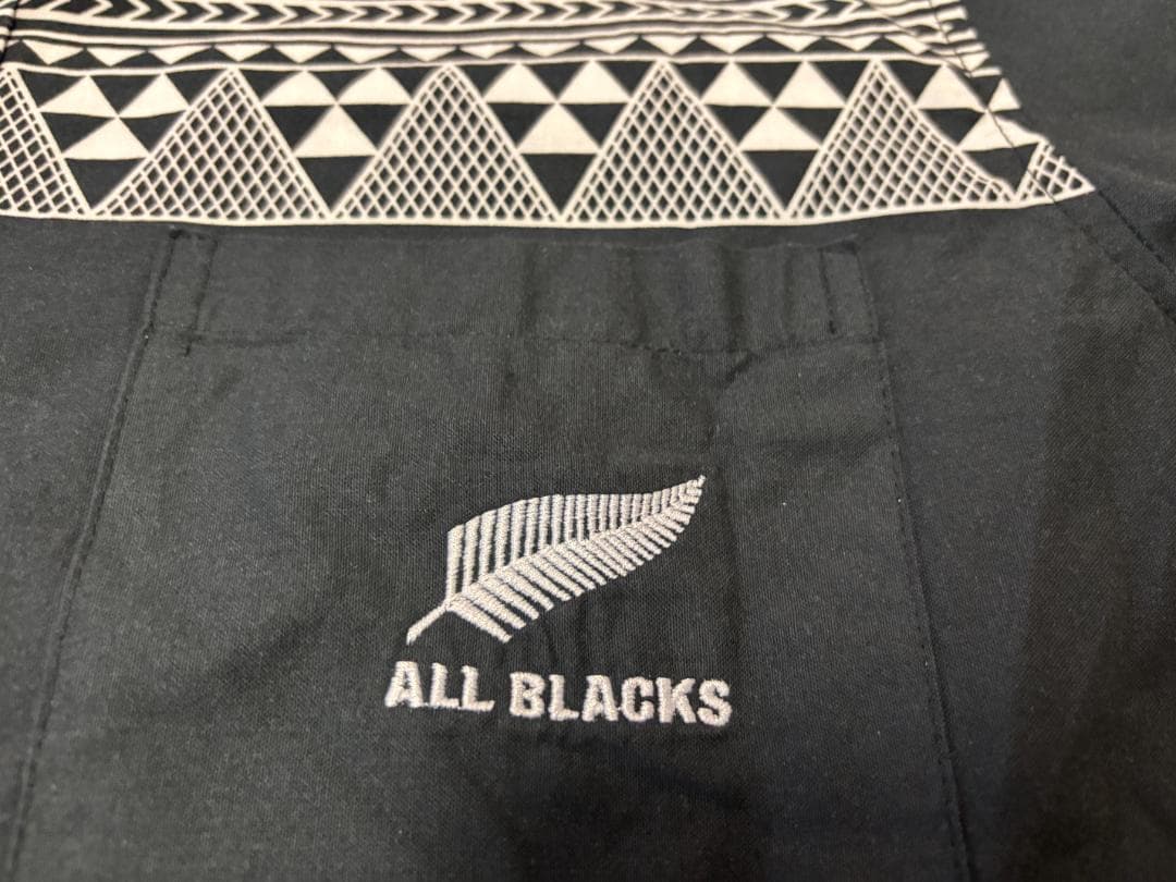 日本未発売品 オールブラックス ハワイアンシャツ ブラック　XL