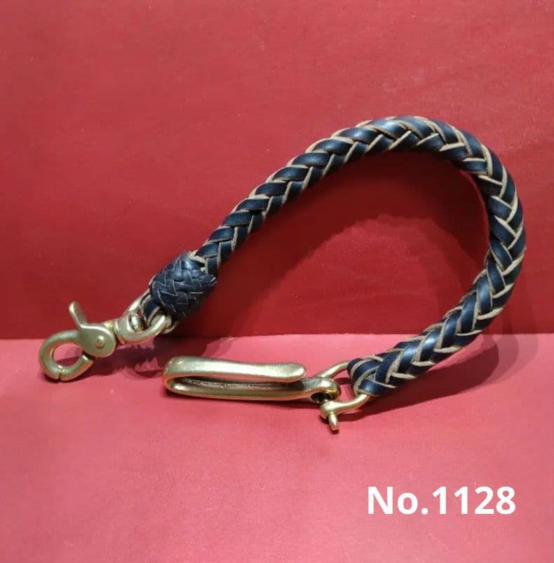 ★いち様★ウォレットロープ☆ホーウィン・クロムエクセルレザー茶芯☆真鍮金具