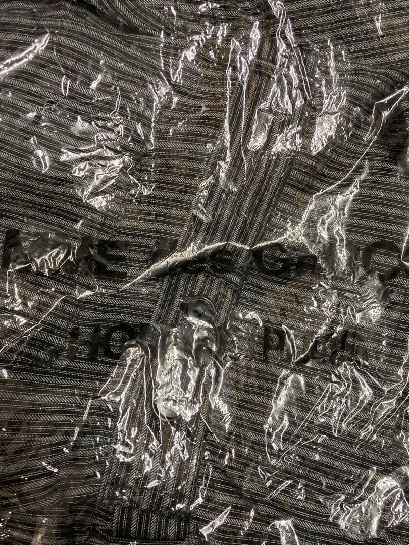 コムデギャルソンオムプリュス　ストライプデザイン　ハイウェストワークパンツ