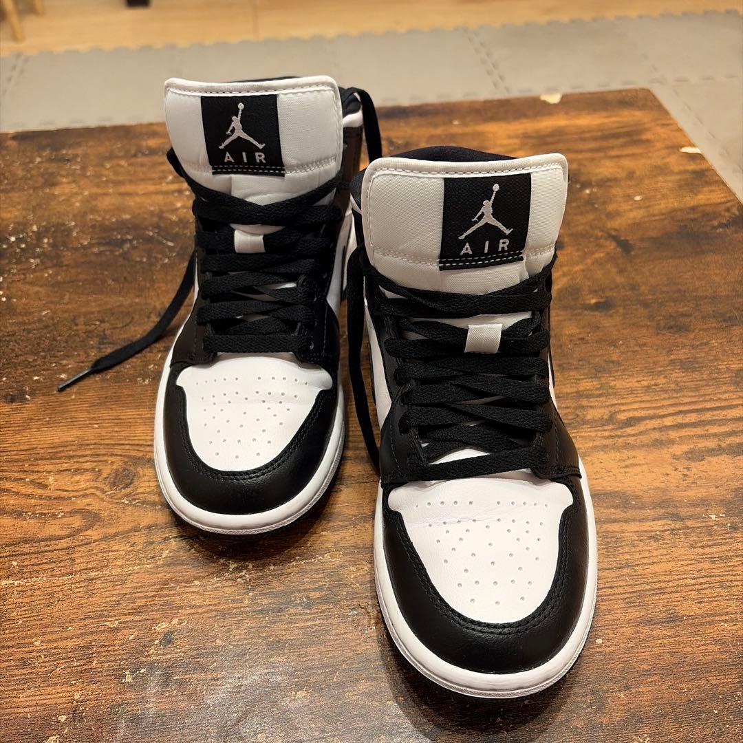 ら*ぁ様 【美品】Air Jordan ハイカットスニーカー ホワイト/ブラック
