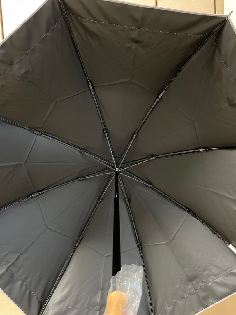 untule 2段2WAY 折りたたみ日傘 モーブグレー／ピンクグレー