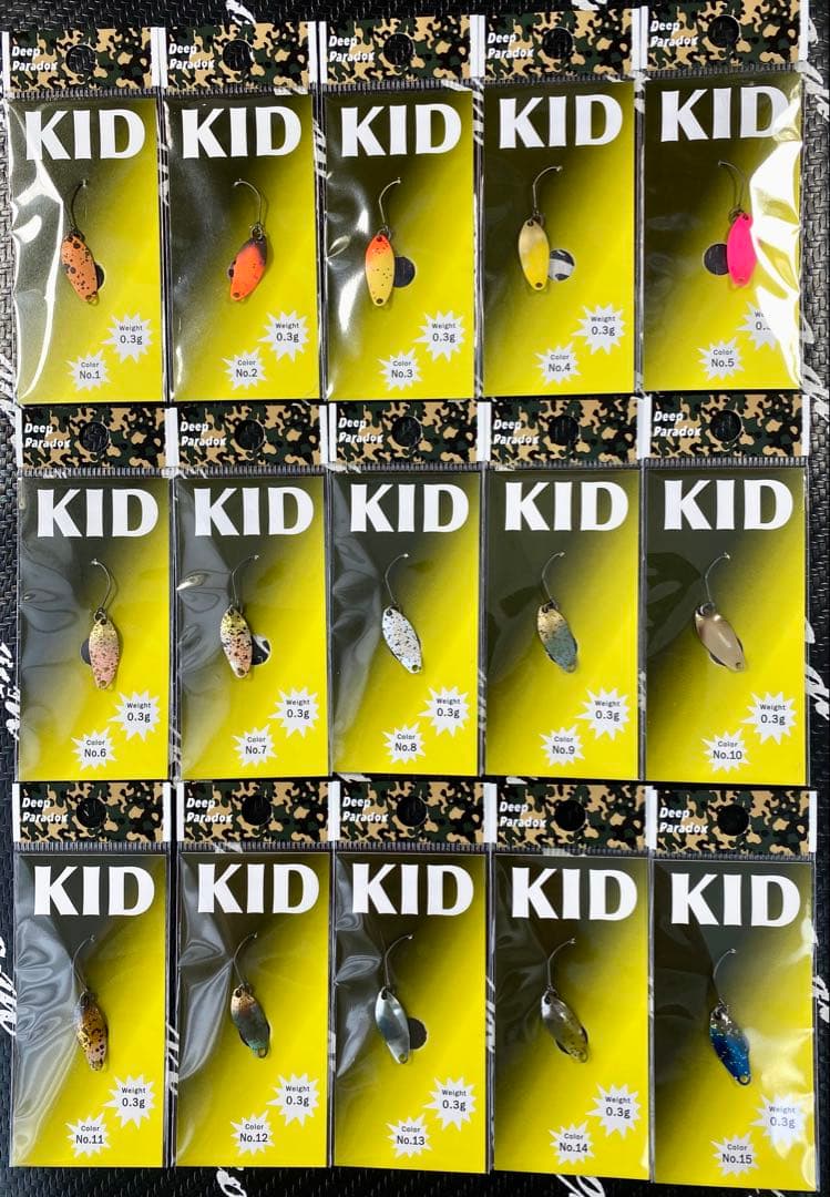 Deep Paradox ディープパラドックス KID 0.3g 全15色セット