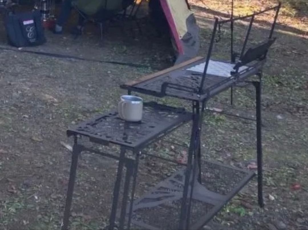 ネイチャートーンズ　キッチンカウンターテーブル大樹ver ツーバーナースタンド