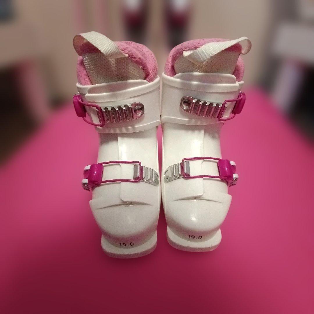 KAZAMA96cm☆ブーツ19cm☆ストック80cm ジュニアスキーセット