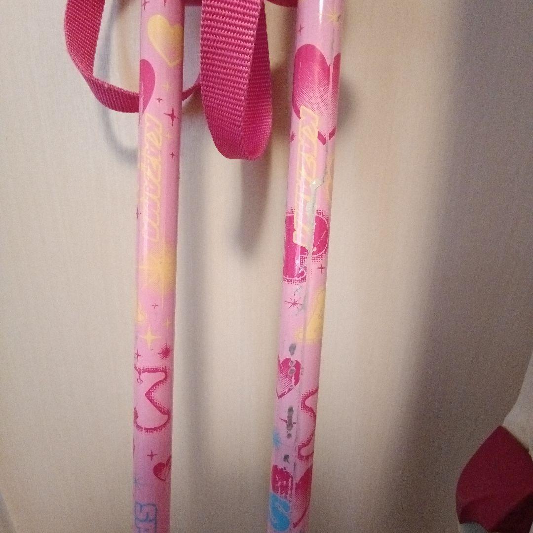 KAZAMA96cm☆ブーツ19cm☆ストック80cm ジュニアスキーセット