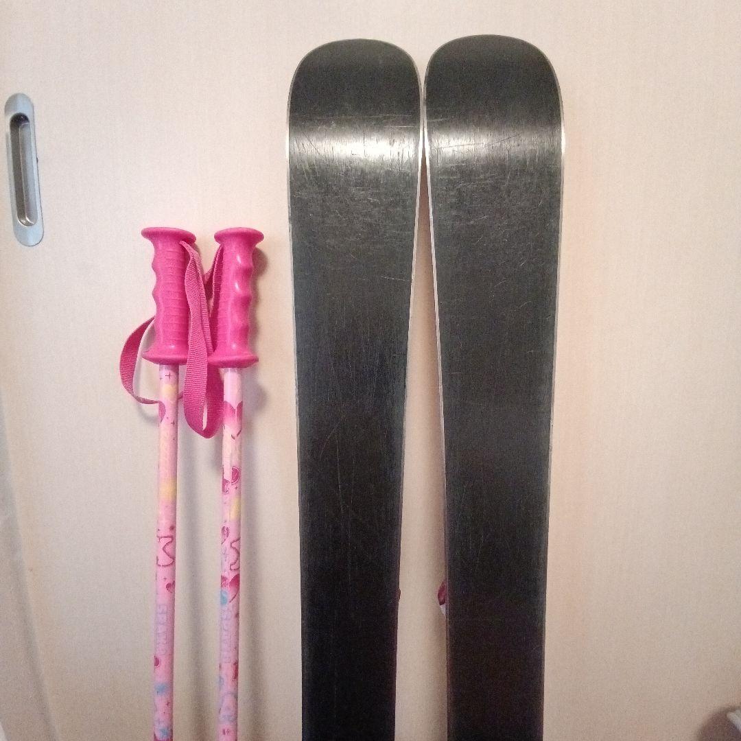 KAZAMA96cm☆ブーツ19cm☆ストック80cm ジュニアスキーセット