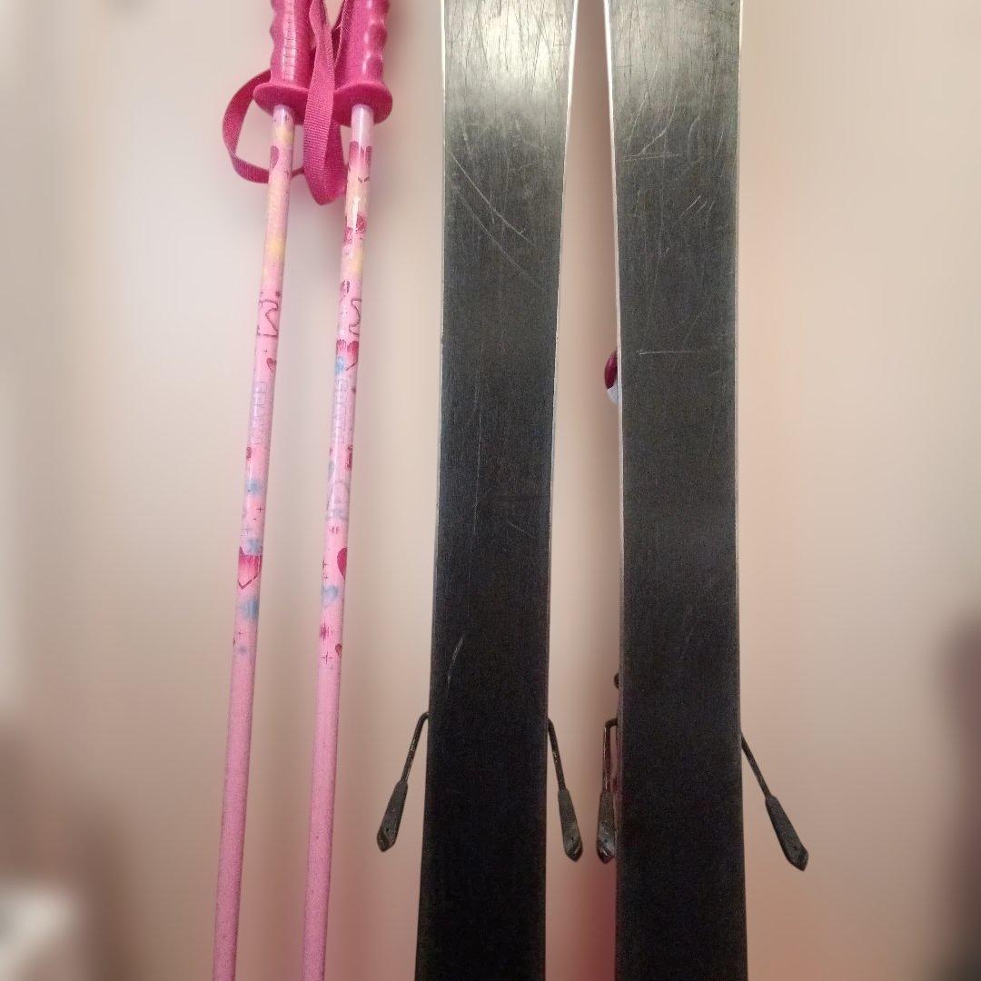 KAZAMA96cm☆ブーツ19cm☆ストック80cm ジュニアスキーセット